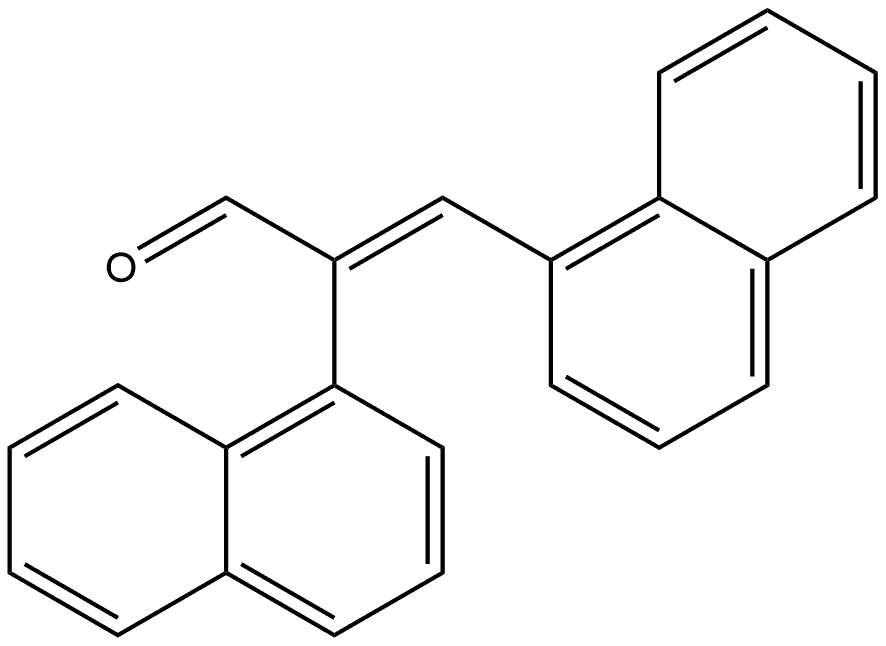 (E)-2,3-二(1-萘基)丙烯醛 结构式