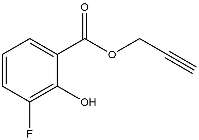 2-Propyn-1-yl 3-fluoro-2-hydroxybenzoate 结构式