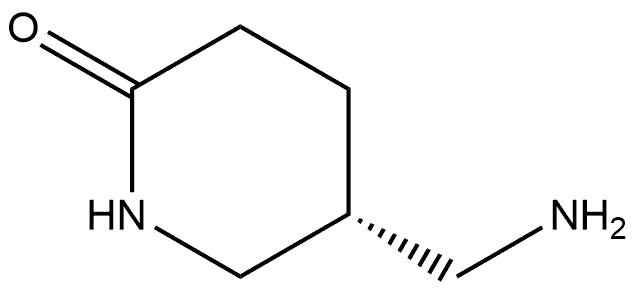 (5R)-5-(Aminomethyl)-2-piperidinone 结构式