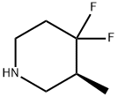 Piperidine, 4,4-difluoro-3-methyl-, (3S)- 结构式