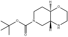 TERT-BUTYL (4AR,8AR)-2,3,4,4A,5,7,8,8A-OCTAHYDROPYRIDO[4,3-B][1,4]OXAZINE-6-CARBOXYLATE 结构式