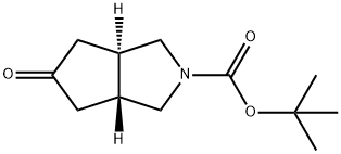 (3AR,6AR)-5-氧代-1,3,3A,4,6,6A-六氢环戊[C]吡咯-2-羧酸叔丁酯 结构式