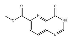 4-氧代-3,4-二氢吡啶并[3,2-D]嘧啶-6-羧酸甲酯 结构式