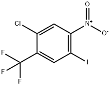 1-氯-4-碘-5-硝基-2-(三氟甲基)苯 结构式