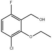 (3-chloro-2-ethoxy-6-fluorophenyl)methanol 结构式