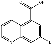 7-溴喹啉-5-羧酸 结构式