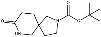 tert-butyl 8-oxo-2,7-diazaspiro[4.5]decane-2-carboxylate 结构式