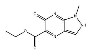 1H-Pyrazolo[3,4-b]pyrazine-5-carboxylic acid, 2,6-dihydro-1-methyl-6-oxo-, ethyl ester 结构式