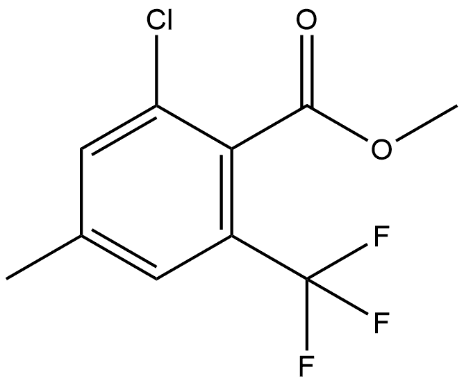 Methyl 2-chloro-4-methyl-6-(trifluoromethyl)benzoate 结构式