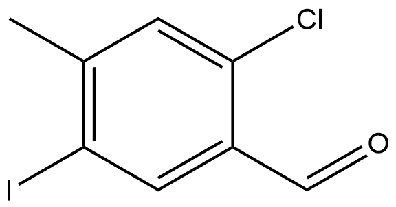 2-Chloro-5-iodo-4-methylbenzaldehyde 结构式