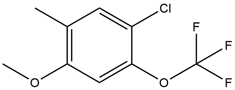 1-Chloro-4-methoxy-5-methyl-2-(trifluoromethoxy)benzene 结构式