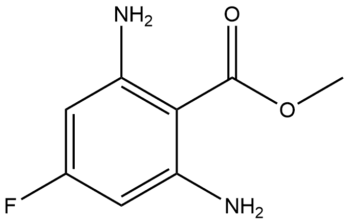 2,6-二氨基-4-氟苯甲酸甲酯 结构式