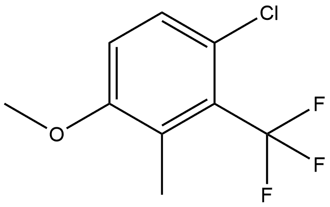 1-Chloro-4-methoxy-3-methyl-2-(trifluoromethyl)benzene 结构式