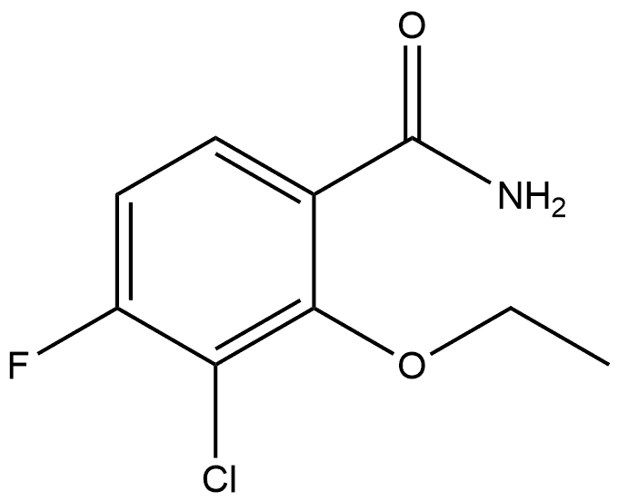 3-Chloro-2-ethoxy-4-fluorobenzamide 结构式