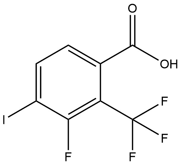 3-Fluoro-4-iodo-2-(trifluoromethyl)benzoic acid 结构式