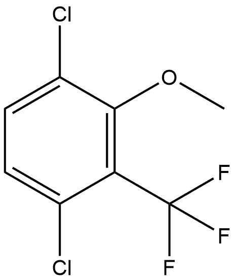 1,4-Dichloro-2-methoxy-3-(trifluoromethyl)benzene 结构式