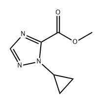 1-环丙基-1H-1,2,4-三唑-5-羧酸甲酯 结构式