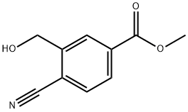 4-氰基-3-(羟甲基)苯甲酸甲酯 结构式