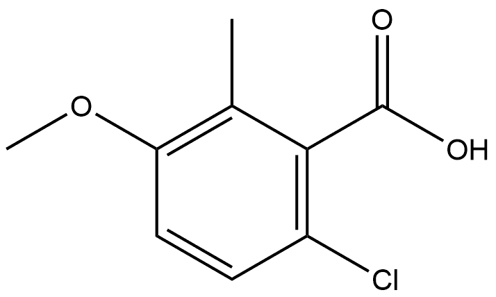 6-Chloro-3-methoxy-2-methylbenzoic acid 结构式