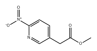 3-Pyridineacetic acid, 6-nitro-, methyl ester 结构式