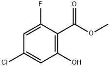 METHYL 4-CHLORO-2-FLUORO-6-HYDROXYBENZOATE 结构式