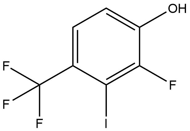 2-Fluoro-3-iodo-4-(trifluoromethyl)phenol 结构式