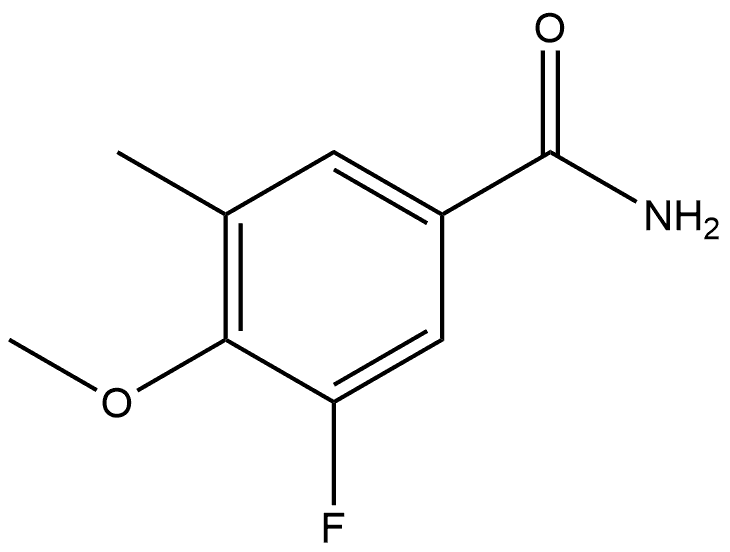 3-Fluoro-4-methoxy-5-methylbenzamide 结构式