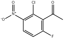 1-(2-chloro-6-fluoro-3-nitrophenyl)ethanone 结构式