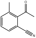 2-乙酰基-3-甲基苄腈 结构式