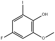 2-Iodo-4-fluoro-6-methoxyphenol 结构式