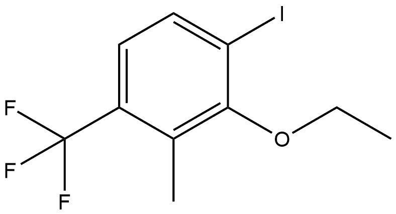 2-Ethoxy-1-iodo-3-methyl-4-(trifluoromethyl)benzene 结构式