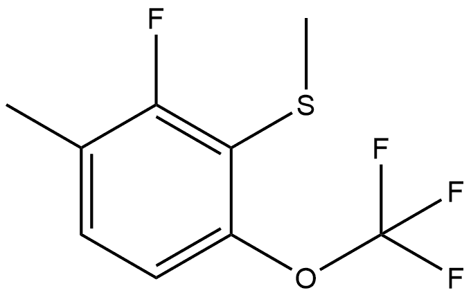 2-Fluoro-1-methyl-3-(methylthio)-4-(trifluoromethoxy)benzene 结构式