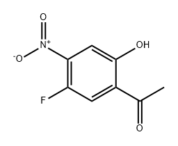 1-(5-氟-2-羟基-4-硝基苯基)乙酮 结构式