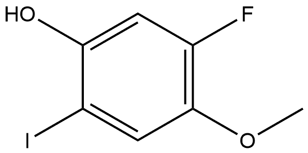 5-fluoro-2-iodo-4-methoxyphenol 结构式