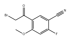 5-(2-溴乙酰基)-2-氟-4-甲氧基苄腈 结构式