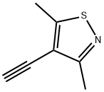 4-乙炔基-3,5-二甲基异噻唑 结构式