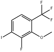 2-Fluoro-1-iodo-3-methoxy-4-(trifluoromethyl)benzene 结构式