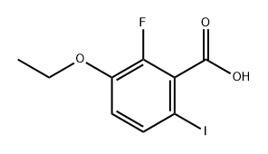3-Ethoxy-2-fluoro-6-iodobenzoic acid 结构式