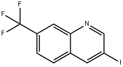 3-碘-7-(三氟甲基)喹啉 结构式