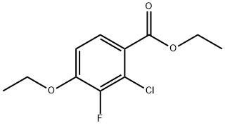 Ethyl 2-chloro-4-ethoxy-3-fluorobenzoate 结构式