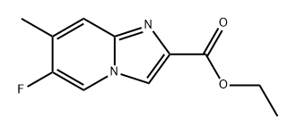 ethyl 6-fluoro-7-methylimidazo[1,2-a]pyridine-2-carboxylate 结构式