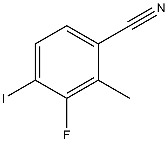 3-Fluoro-4-iodo-2-methylbenzonitrile 结构式