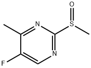 5-氟-4-甲基-2-(甲基亚磺酰基)嘧啶 结构式