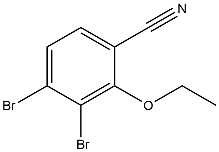 3,4-Dibromo-2-ethoxybenzonitrile 结构式