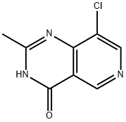 Pyrido[4,3-d]pyrimidin-4(3H)-one, 8-chloro-2-methyl- 结构式
