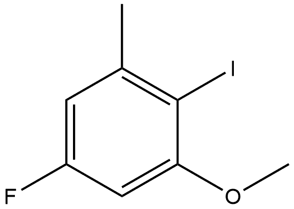 5-氟-2-碘-1-甲氧基-3-甲基苯 结构式