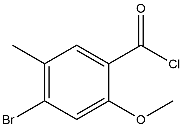 4-Bromo-2-methoxy-5-methylbenzoyl chloride 结构式