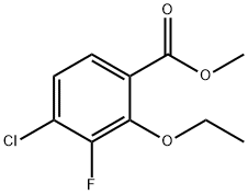 Methyl 4-chloro-2-ethoxy-3-fluorobenzoate 结构式