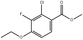 Methyl 2-chloro-4-ethoxy-3-fluorobenzoate 结构式