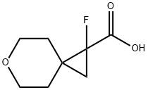 1-氟-6-氧杂螺[2.5]辛烷-1-羧酸 结构式